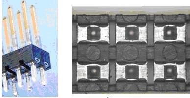 圖 1  SBL接頭連接器         圖2  SBL接頭自帶焊料部分