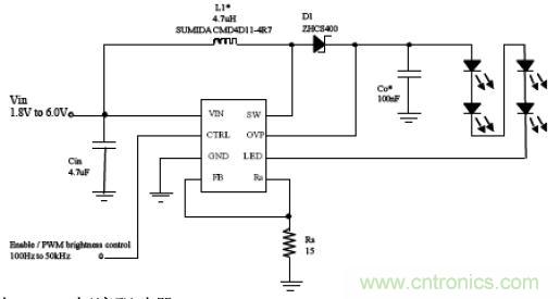 圖 8 白光 LED 恒流驅(qū)動(dòng)器 IC