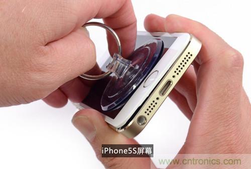 土豪金iPhone 5S拆解：內(nèi)部結(jié)構(gòu)升級，維修難度增加