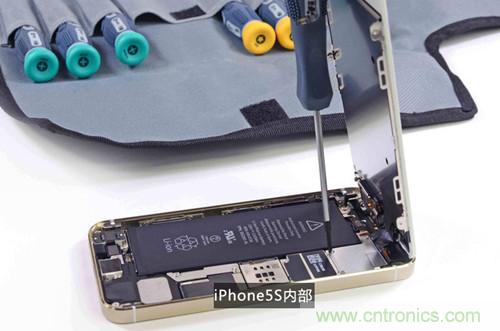 土豪金iPhone 5S拆解：內(nèi)部結(jié)構(gòu)升級，維修難度增加