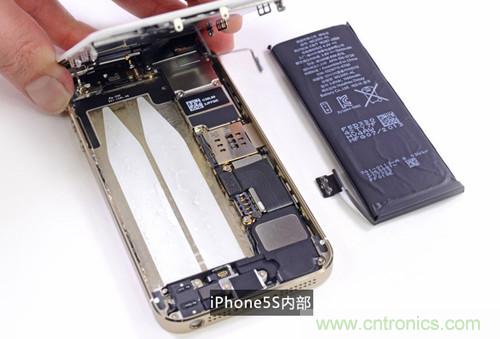 土豪金iPhone 5S拆解：內(nèi)部結(jié)構(gòu)升級，維修難度增加