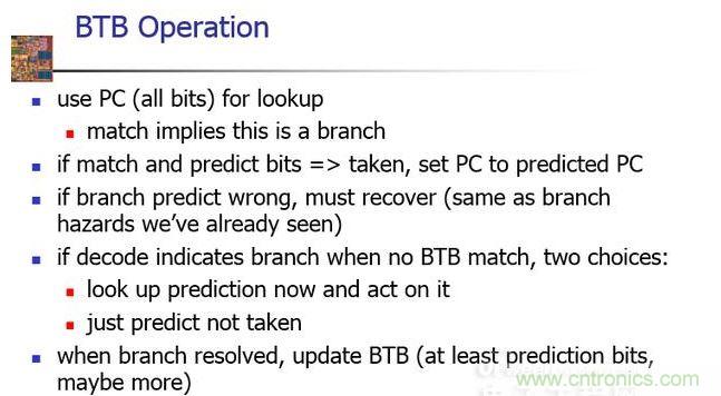 BTB的工作方式如下