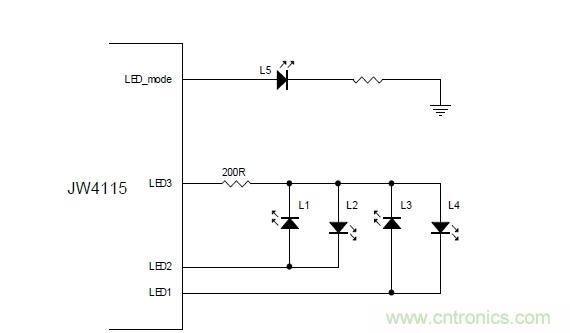 技術控：支持5顆LED顯示燈的移動電源設計及其電路圖