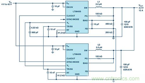 42 V、6 A（峰值7 A）、超低EMI輻射、高效率降壓型穩(wěn)壓器