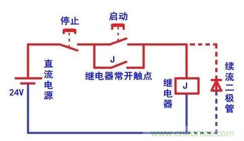 繼電器為何要并聯(lián)二極管