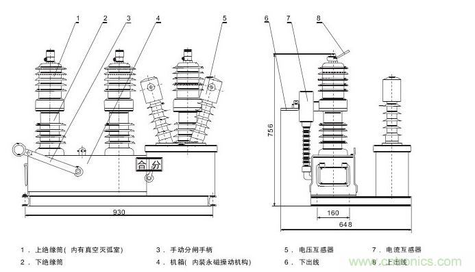 高壓斷路器的操作結(jié)構(gòu)有哪幾種？和隔離開關(guān)有什么區(qū)別？