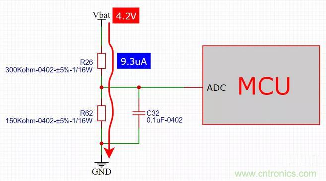 電池電壓偵測電路“踩坑”：分壓電阻的精度竟然是5%，不是1%