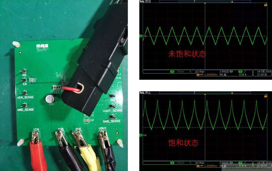 如何判斷電感飽和？