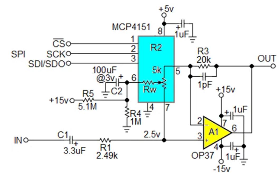 數(shù)字電位器能否代替電路中的機(jī)械電位器？