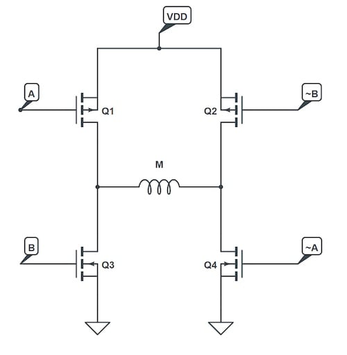 使用互補PWM、擊穿和死區(qū)時間的 H 橋直流電機控制