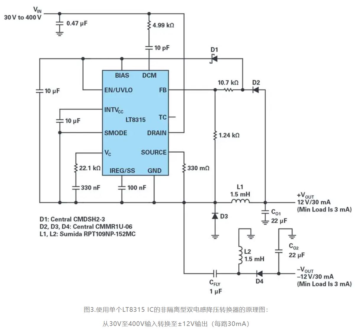 單個IC也能構(gòu)建緊湊、高效的雙極性穩(wěn)壓器