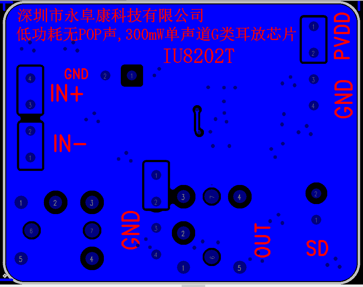 IU8202 適用于OWS耳機(jī)的無(wú)POP聲超低功耗400mW單聲道G類(lèi)耳放IC方案